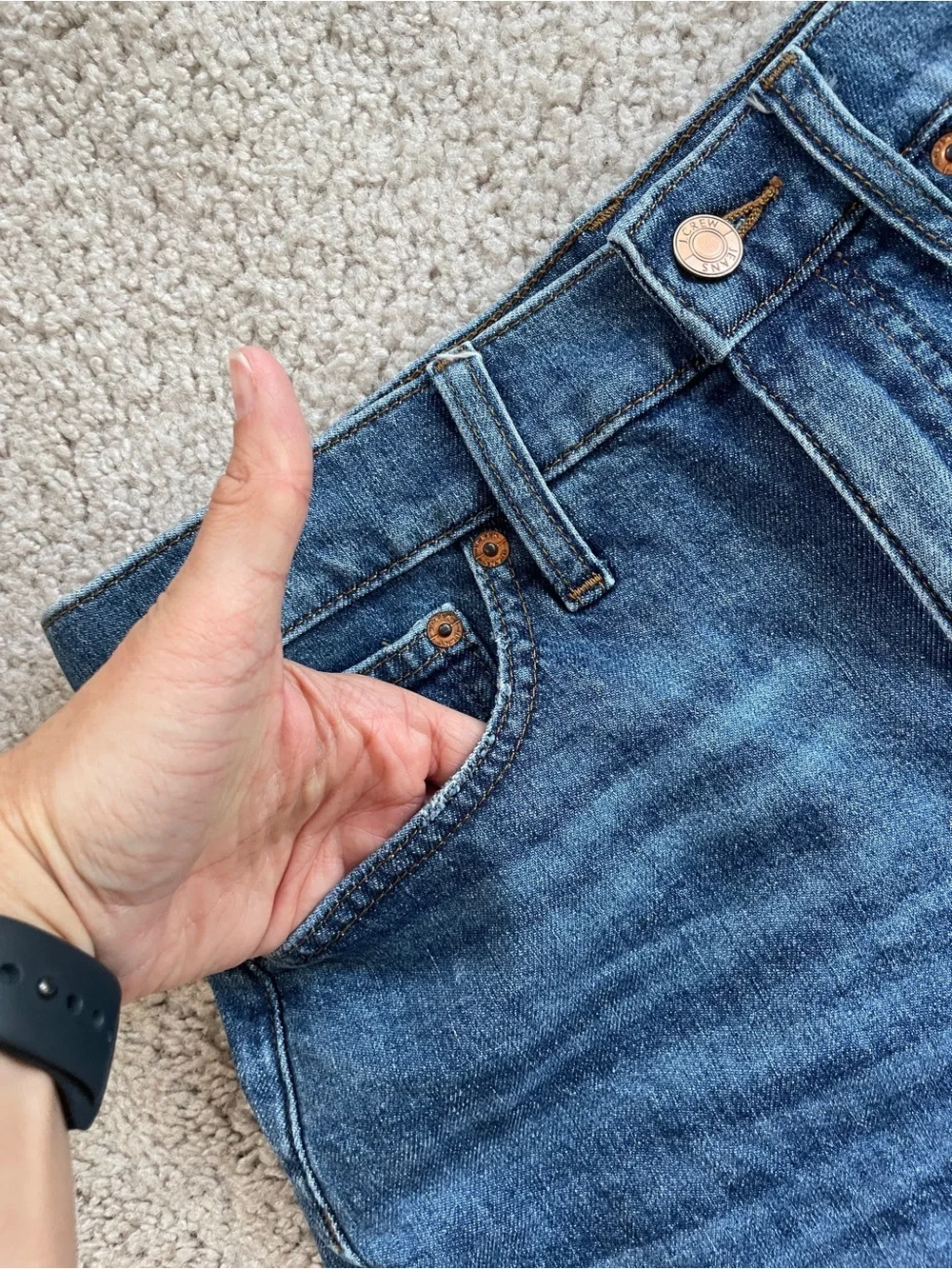 J. Crew Denim High-Rise Frayed 3.75